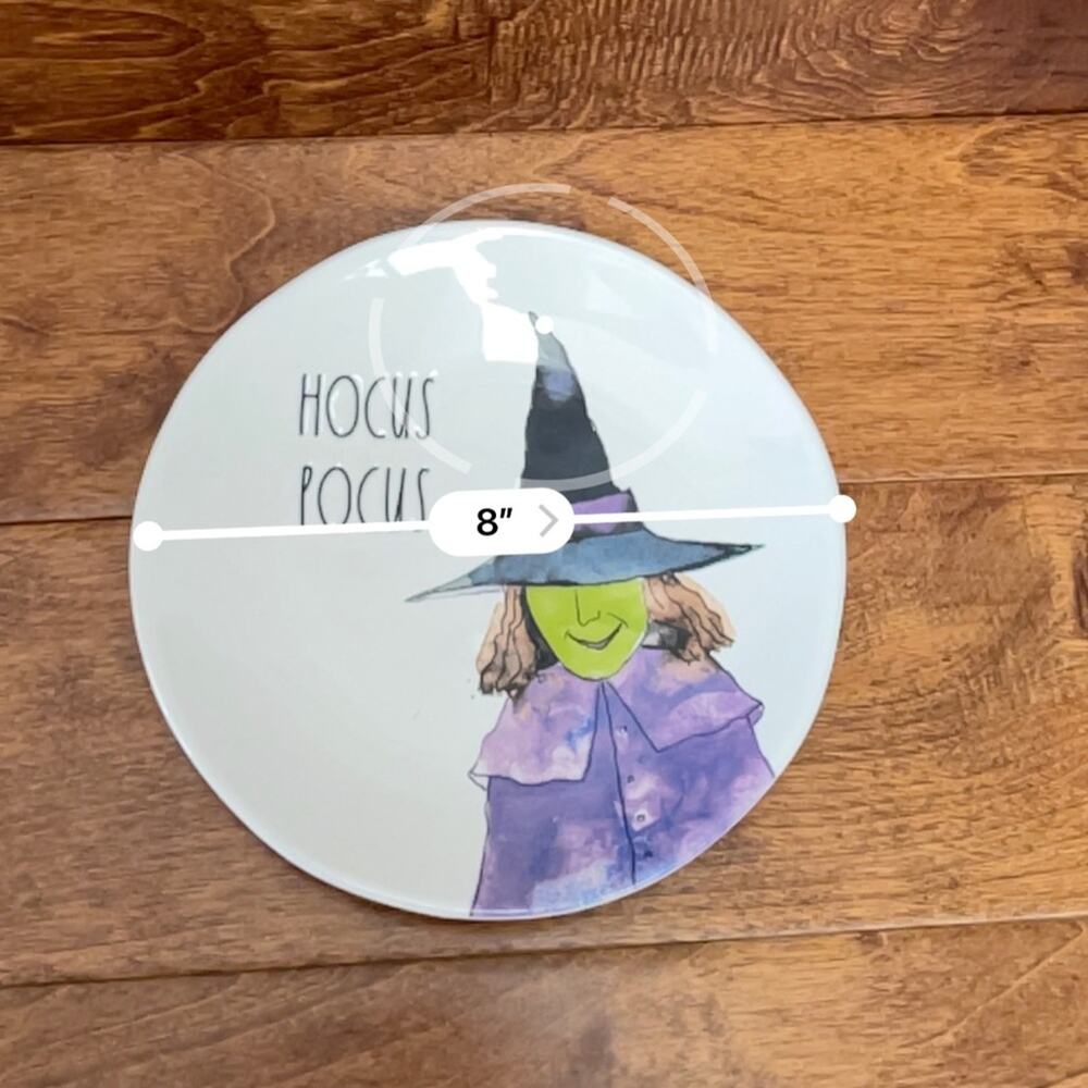 RAE DUNN Hocus Pocus Witch Plate - Picture 4 of 4